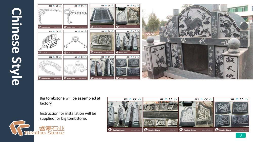 Chinese styles tombstone 8
