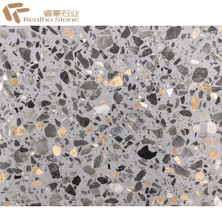 polish grey terrazzo tile