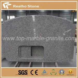 Gwerthu Poeth Gwenithfaen Cerrig Naturiol Gweithfan Gwyn A Countertops