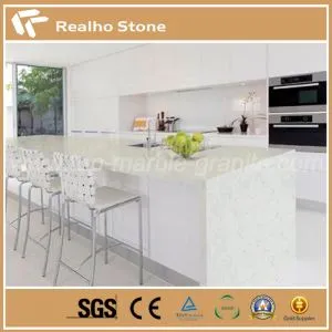 Countertops Cegin Cerrig Cerrig Artiffisial wedi'u lamineiddio gwyn a lliwiau topiau gwagedd ystafell ymolchi