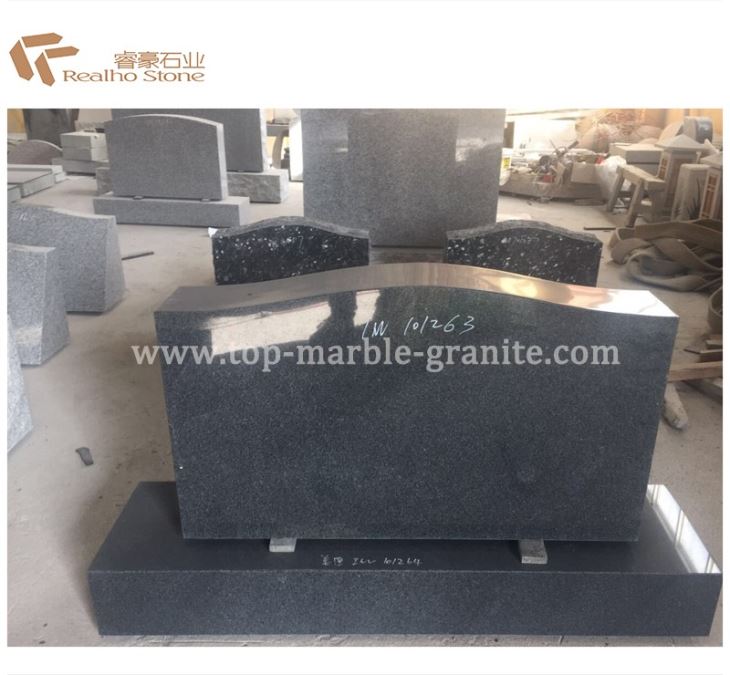 American Tombstone With Panting Garden