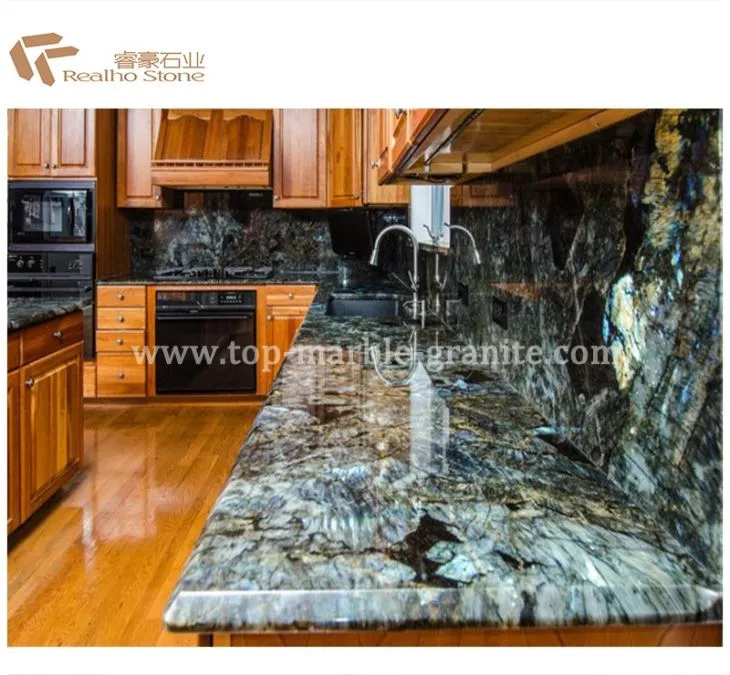 Labradorite Blue Granite Kitchen Countertops