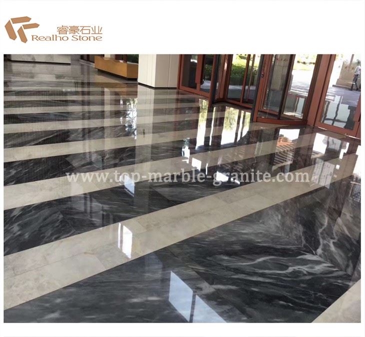 Carrara Grey Marble Tiles Ar gyfer Llawr