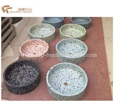 Sinc Ystafell Ymolchi Terrazzo