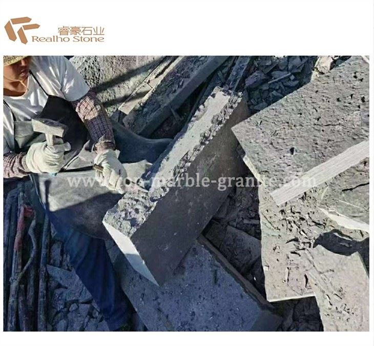limestone tile with split edge